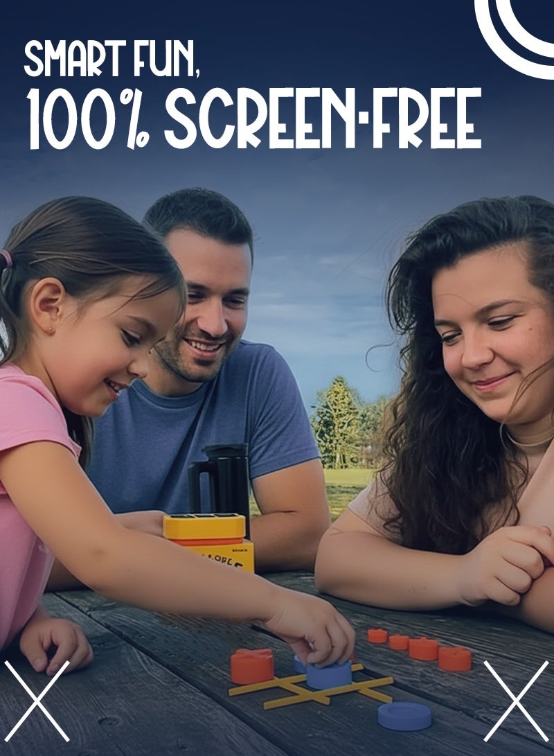 أيه بي جي جهاز لعبة إكس-أو إلكترونية ذكية 5 في 1 مع الألغاز، لعبة تعليمية تفاعلية لتنمية التفكير المنطقي للأطفال والكبار، جهاز ألعاب محمول للطاولة وللسفر - Image 5